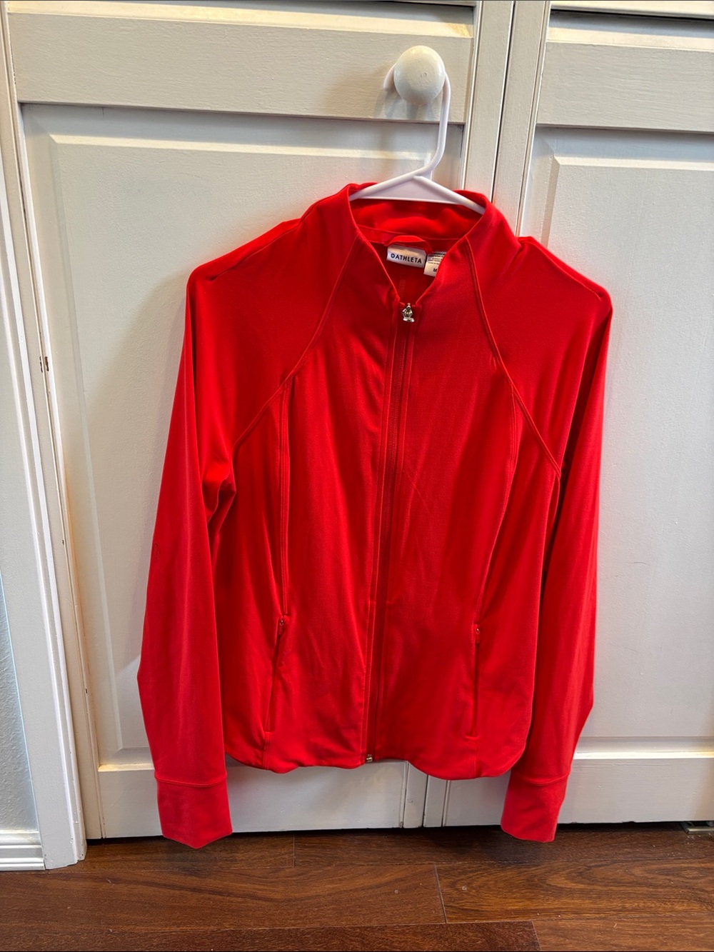 Athleta Salutation Jacket Women’s Vibrant Red Full-Zip